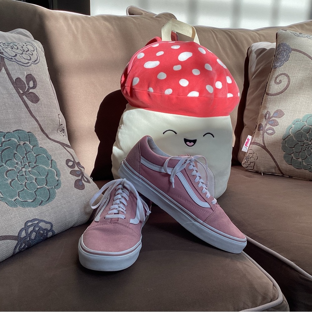 Vans Pink Old Skool Skater Shoes - Picture 7 of 8